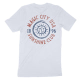 Miami Sun God T-Shirt Light Blue back