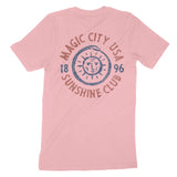 Miami Sun God T-Shirt Pink back