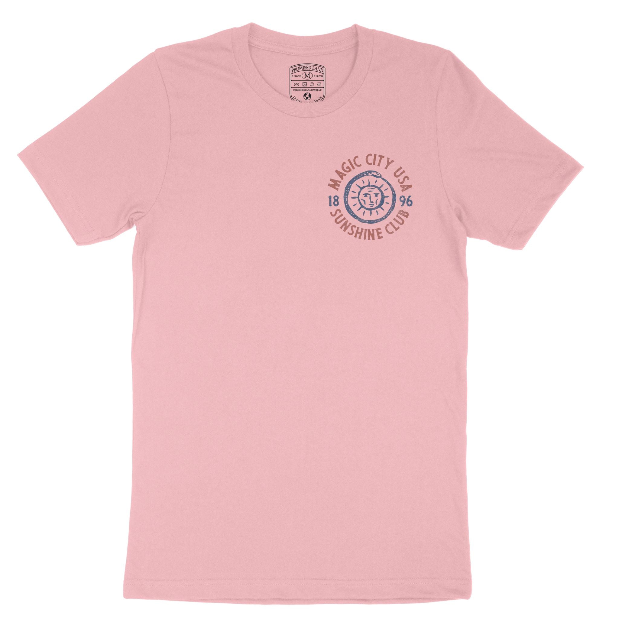 Miami Sun God T-Shirt Pink front