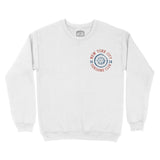 New York Sun God Crewneck White front