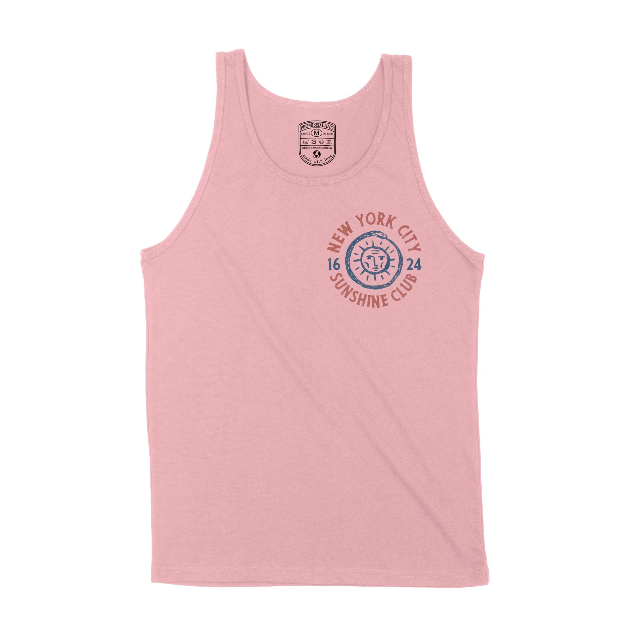 New York Sun God Tank Top Pink front