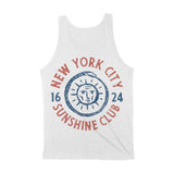 New York Sun God Tank Top White back