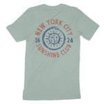 New York Sun God T-Shirt Dusty_Blue back