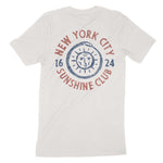 New York Sun God T-Shirt Vintage_White back