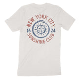New York Sun God T-Shirt Vintage_White back