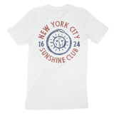 New York Sun God T-Shirt White back