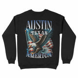 Austin Murica Crewneck Black back