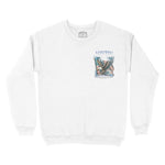 Austin Murica Crewneck in White - front view