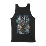Austin Murica Tank Top Black back