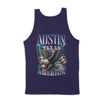 Austin Murica Tank Top Navy back