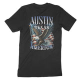 Austin Murica T-Shirt Black back