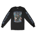 Denver Longsleeve in Black - front-sleeves view