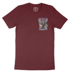 Denver Murica T-Shirt in Maroon - front view