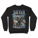 Miami Murica Crewneck Black back