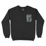 Miami Crewneck in Black - front view