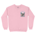 Miami Murica Crewneck in Light PInk - front view