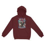 Miami Hoodie in Maroon - front view