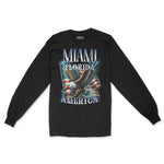 Miami Longsleeve in Black - front view