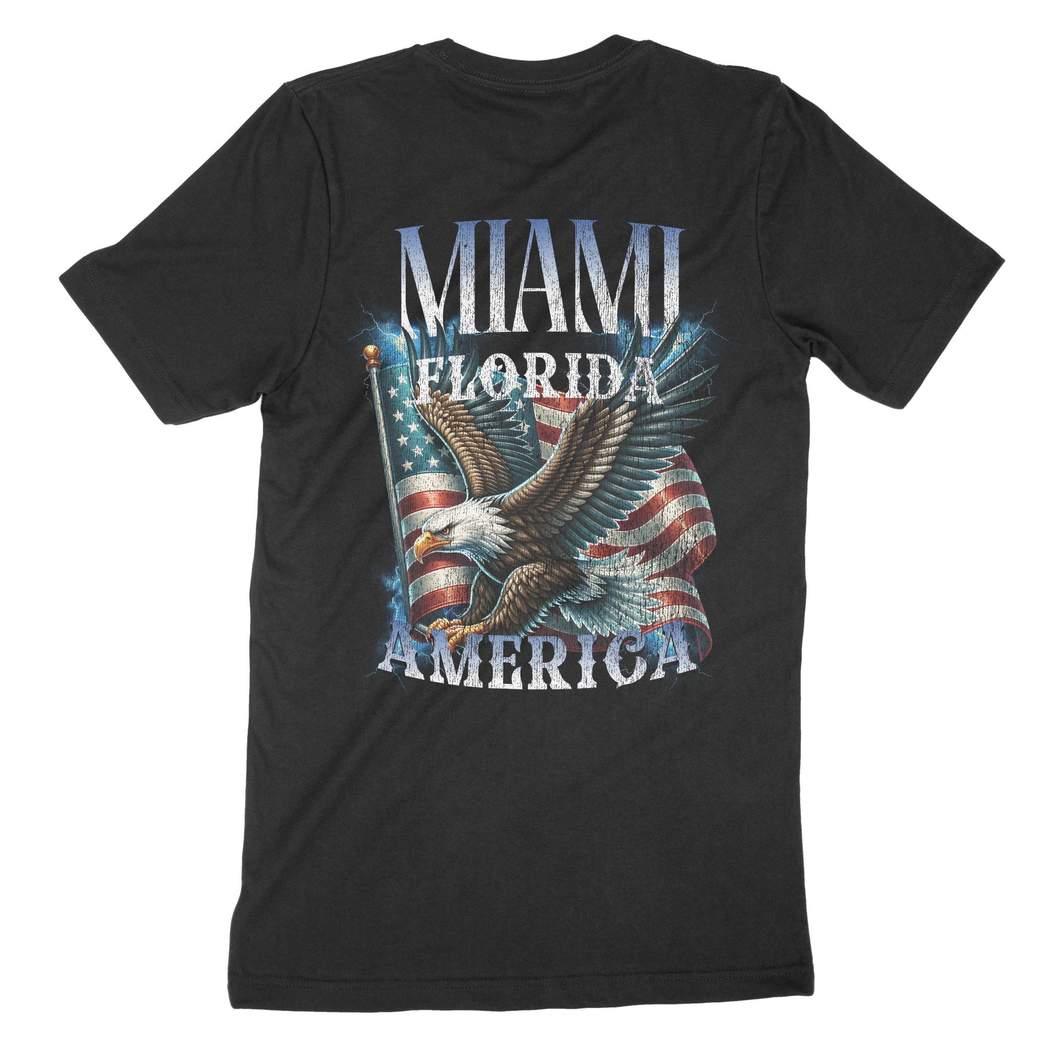 Miami T-Shirt in Black - back view