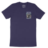 Miami Murica T-Shirt Navy front