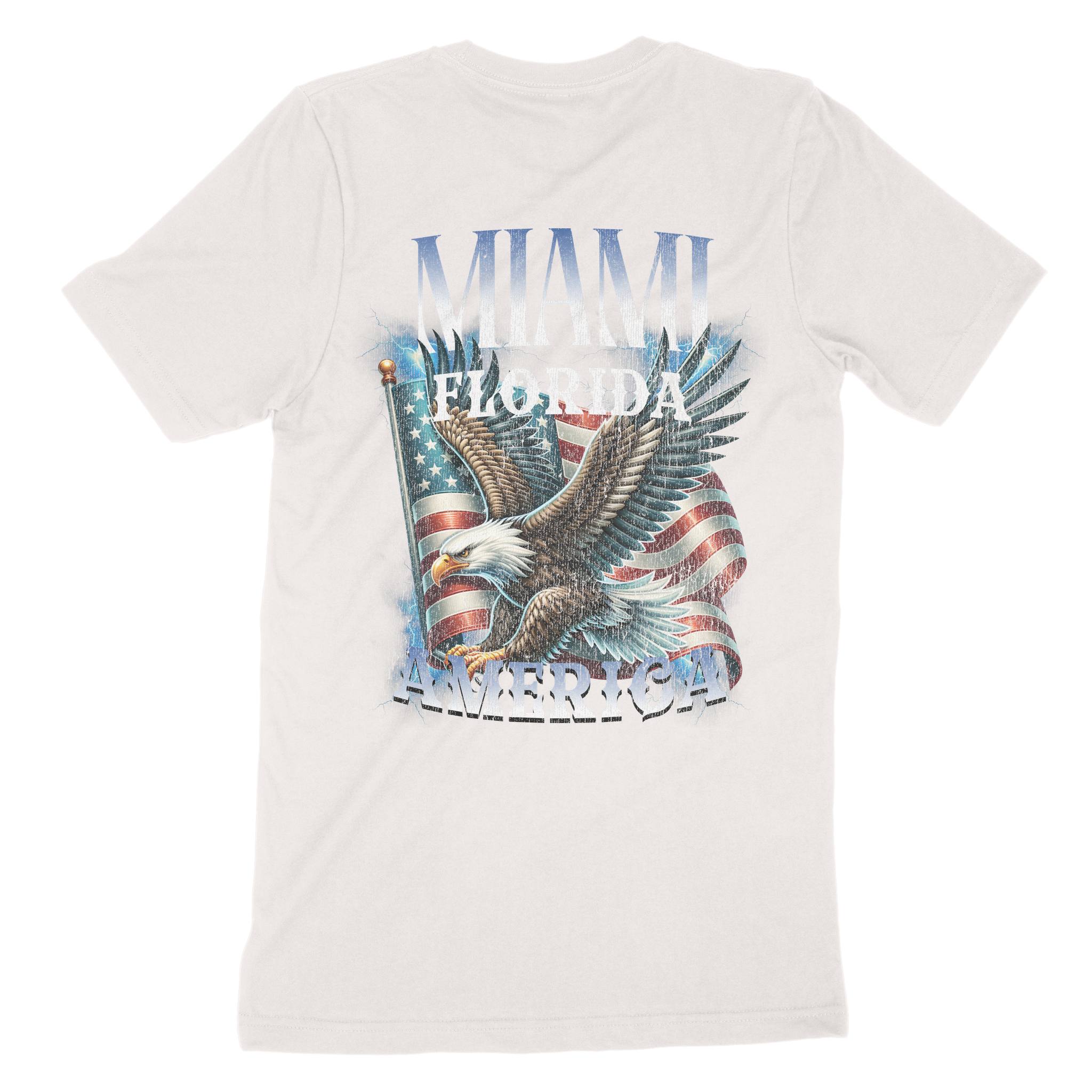 Miami Murica T-Shirt in Vintage - back view