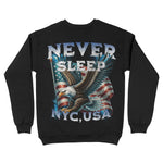 New York Murica Crewneck Black back