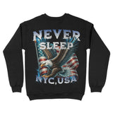 New York Murica Crewneck Black back