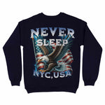 New York Murica Crewneck Navy back