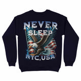 New York Murica Crewneck Navy back