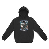 New York Hoodie in Black - front view