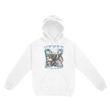 New York Murica Hoodie in White - front view