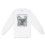 New York Longsleeve in White - front view