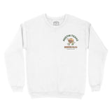 Austin Crewneck in White - front view