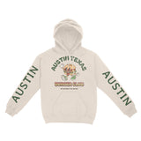 Austin Hoodie in Natural - front-sleeves view