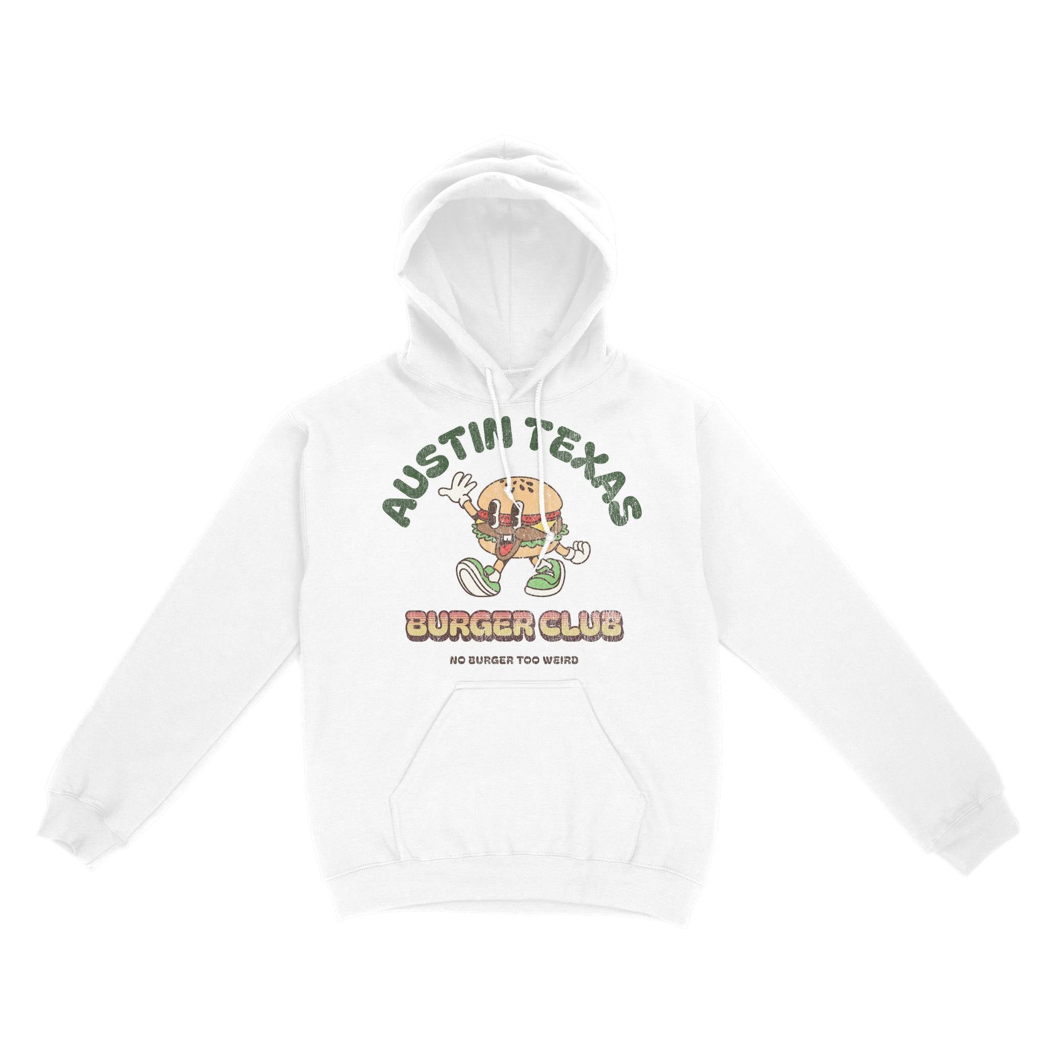 Austin Hoodie in White - front view