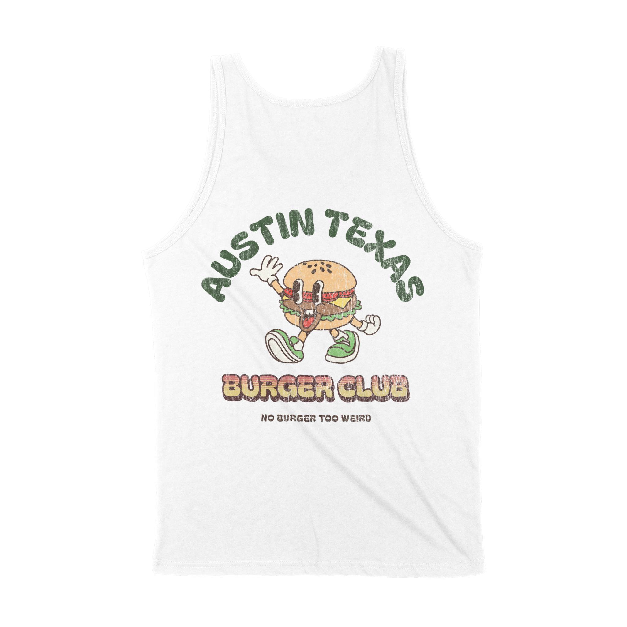 Austin Tank Top in White - back view