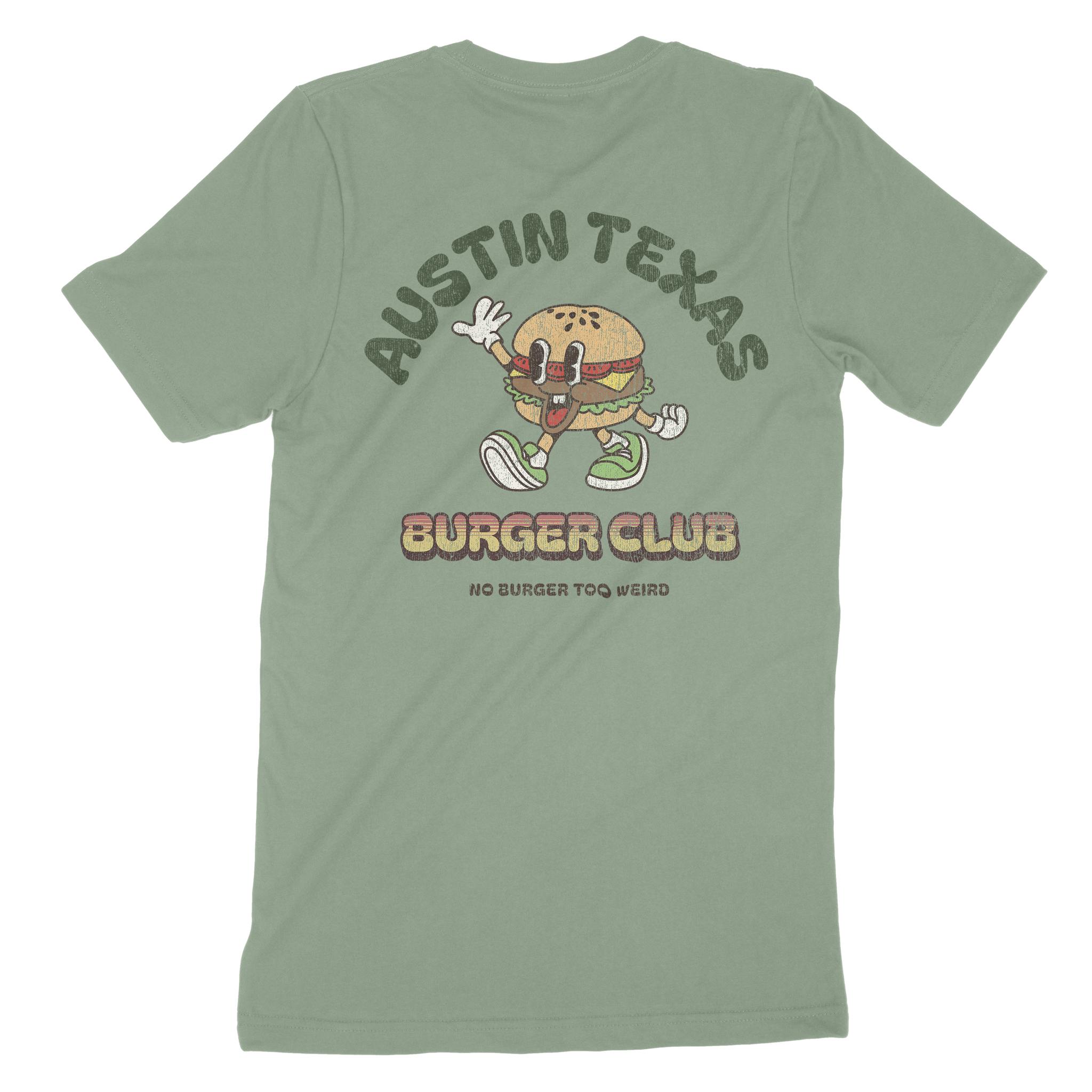 Austin Burger Boy T-Shirt Sage back