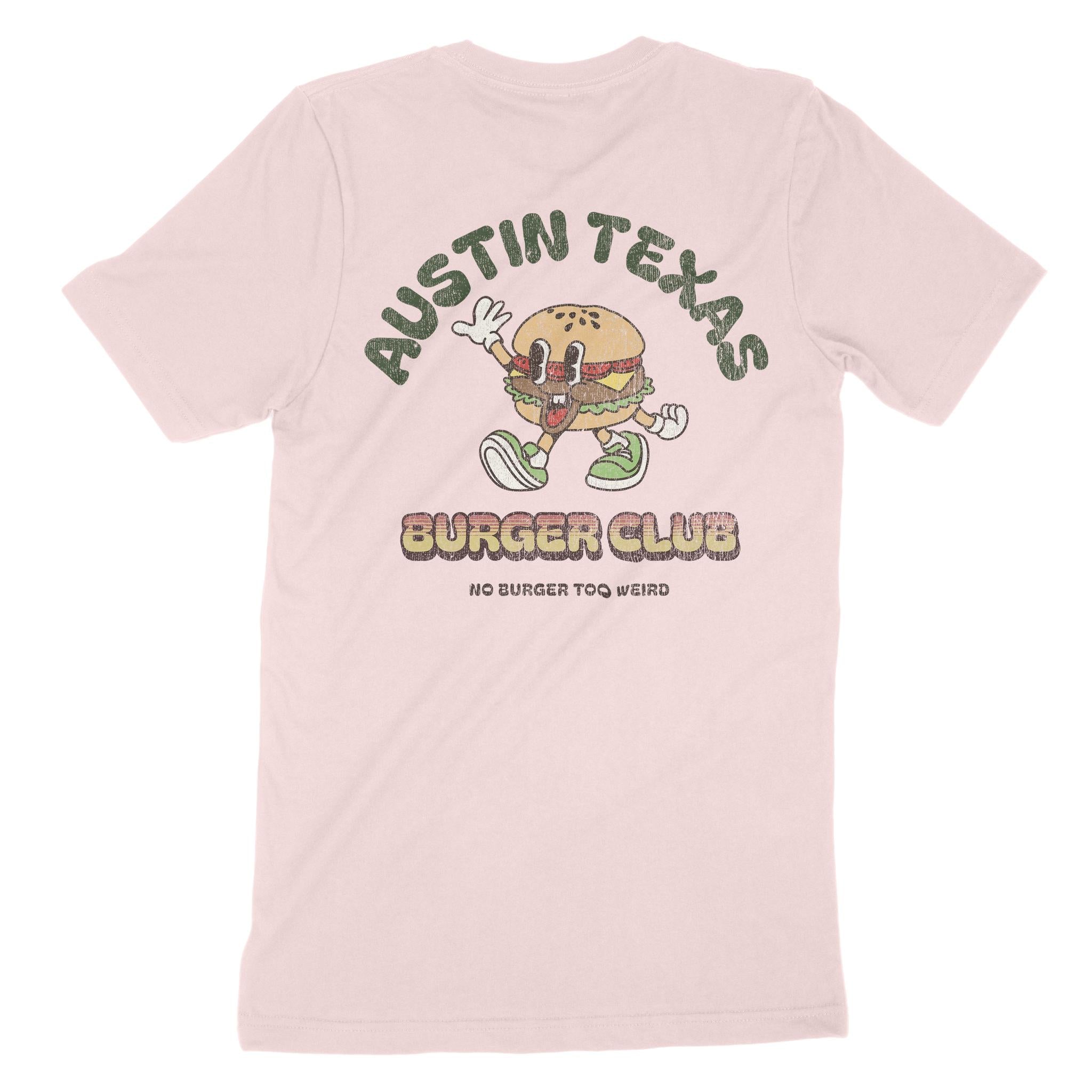 Austin Burger Boy T-Shirt Soft Pink back