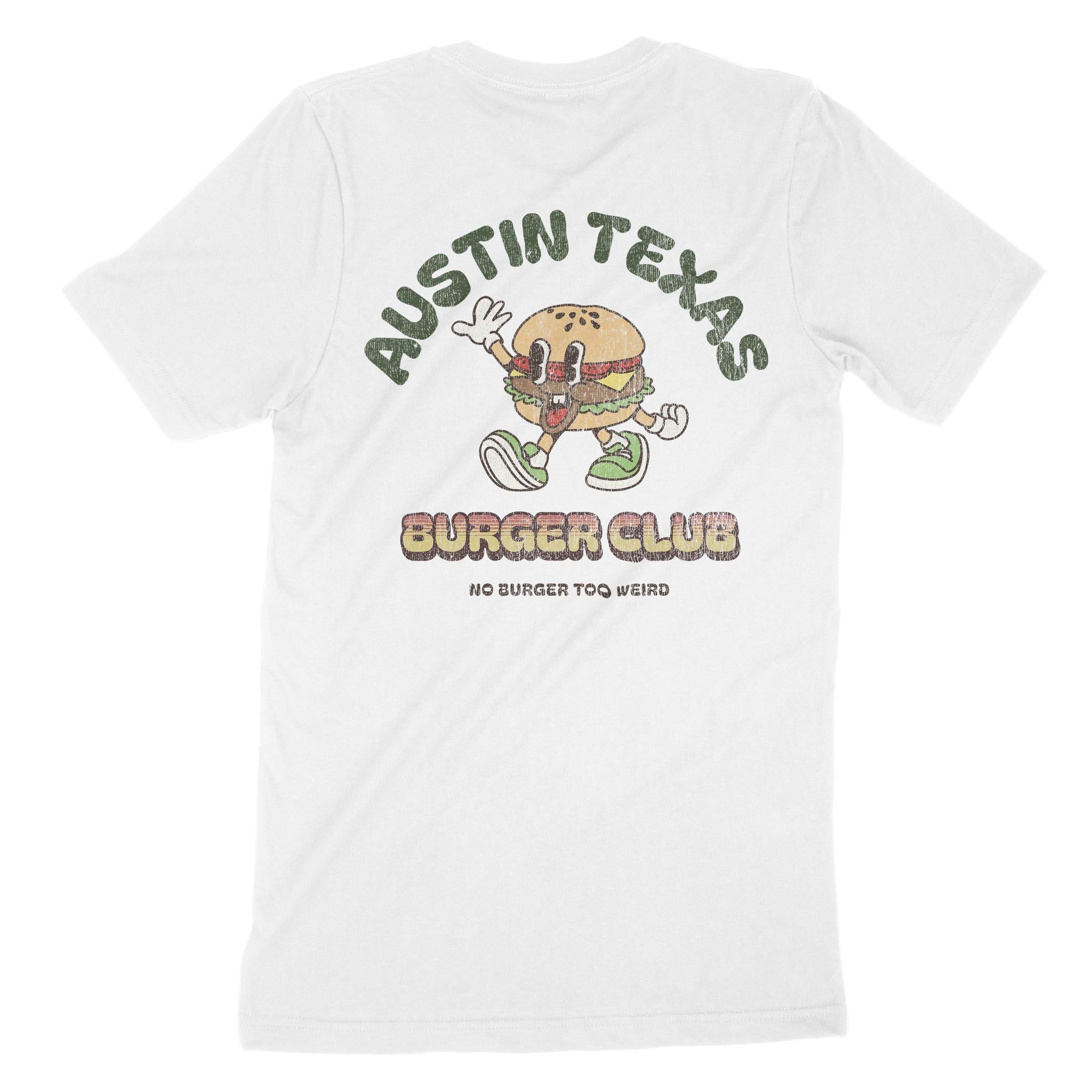 Austin Burger Boy T-Shirt White back