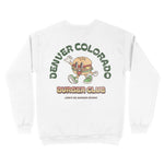 Denver Crewneck in White - back view