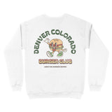 Denver Crewneck in White - back view