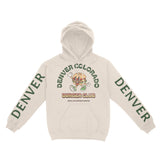 Denver Hoodie in Natural - front-sleeves view