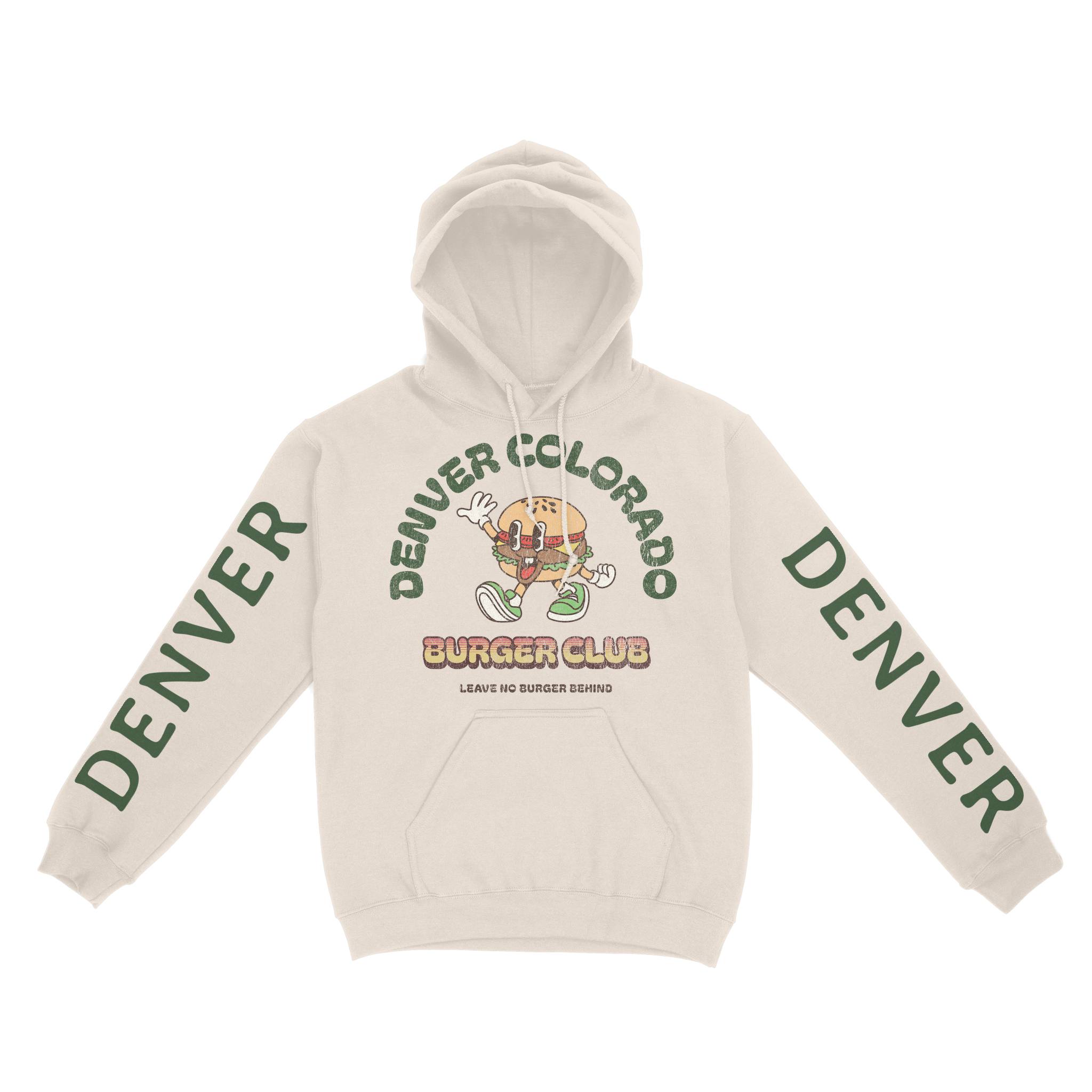 Denver Hoodie in Natural - front-sleeves view