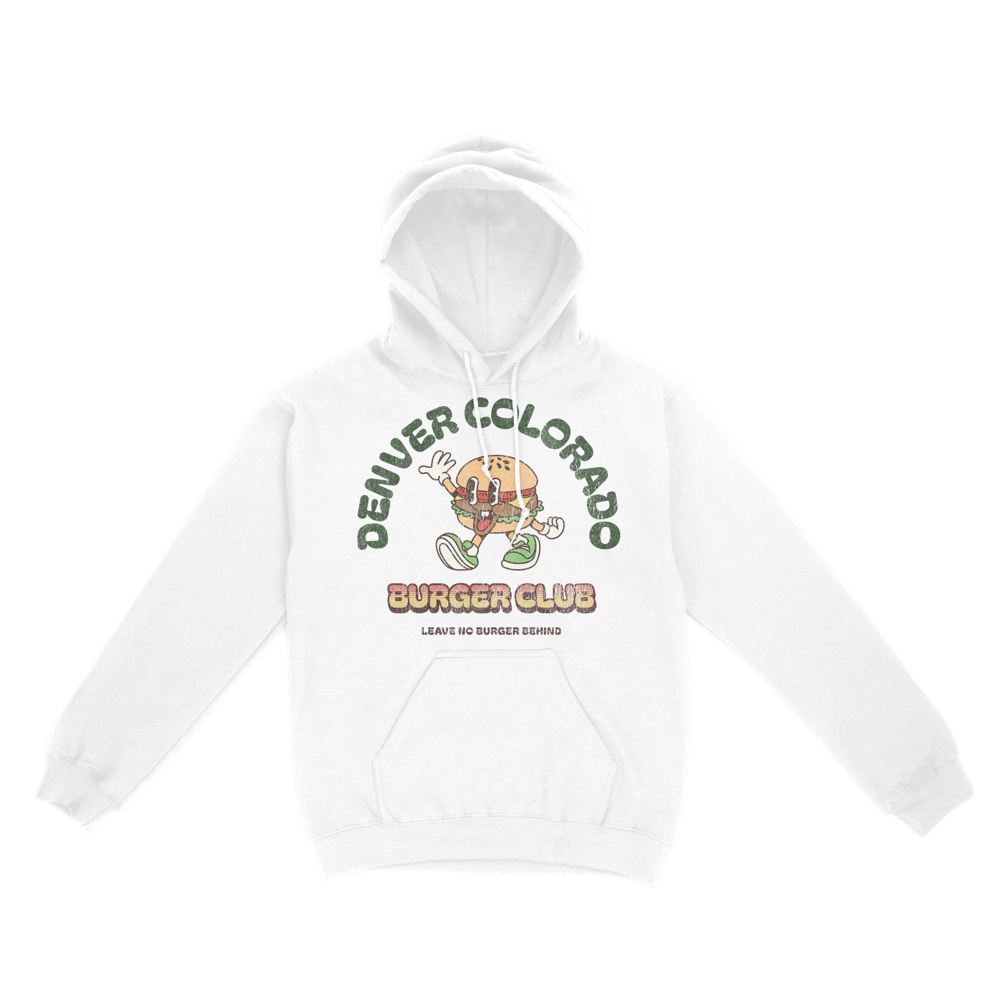 Denver Hoodie in White - front view