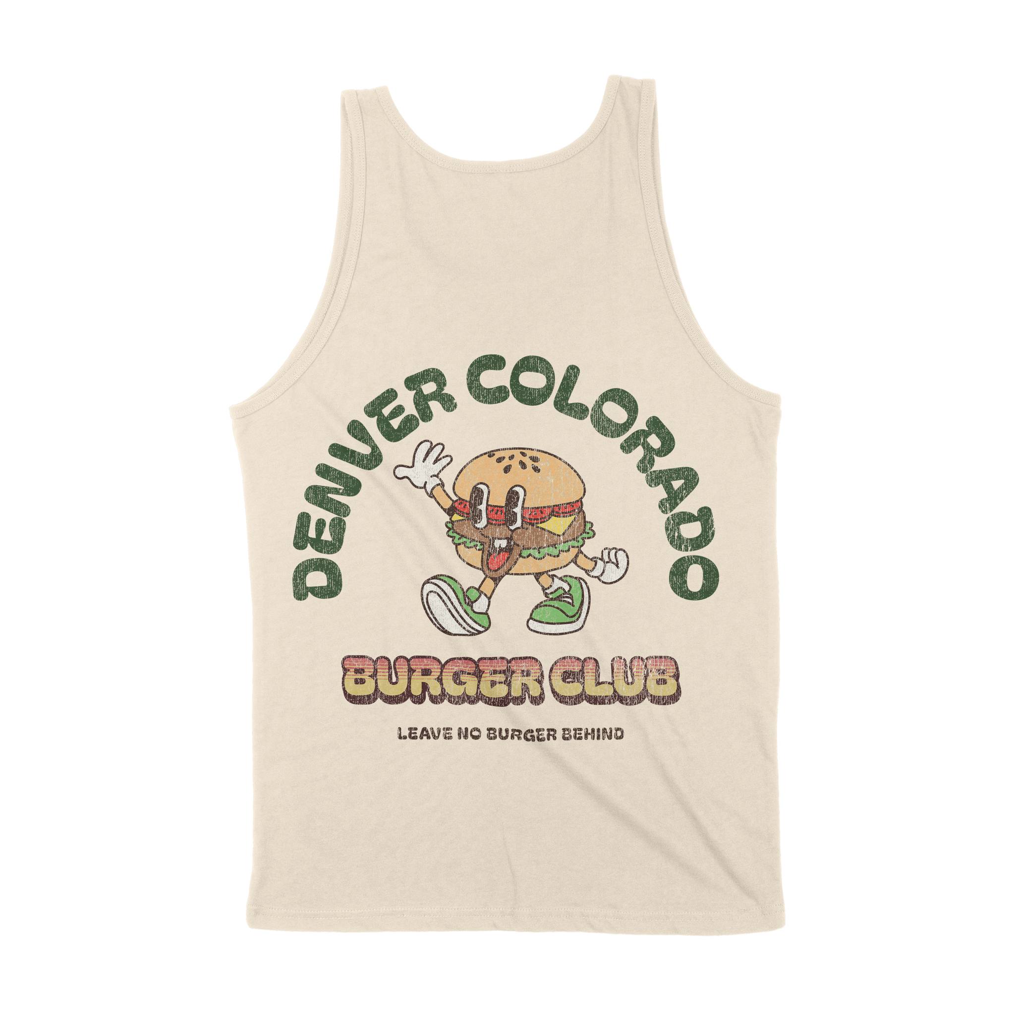 Denver Burger Boy Tank Top Natural back