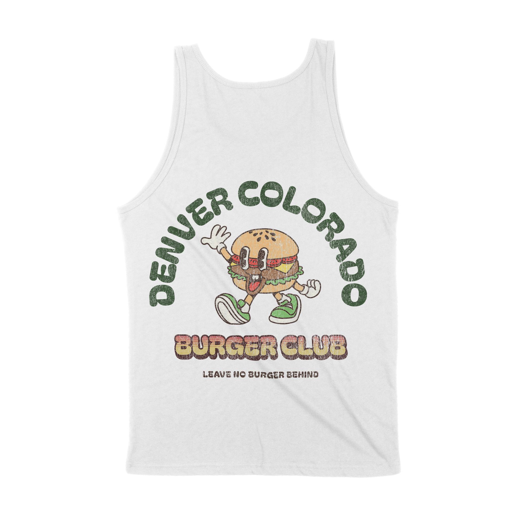 Denver Burger Boy Tank Top White back