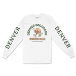 Denver Longsleeve in White - front-sleeves view