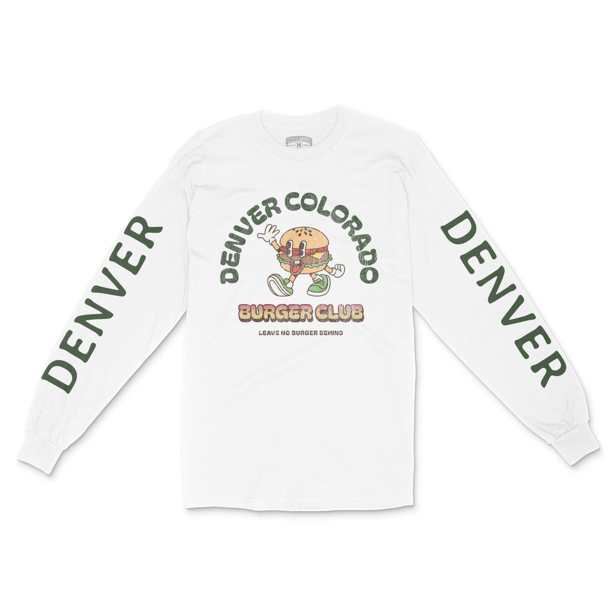 Denver Longsleeve in White - front-sleeves view