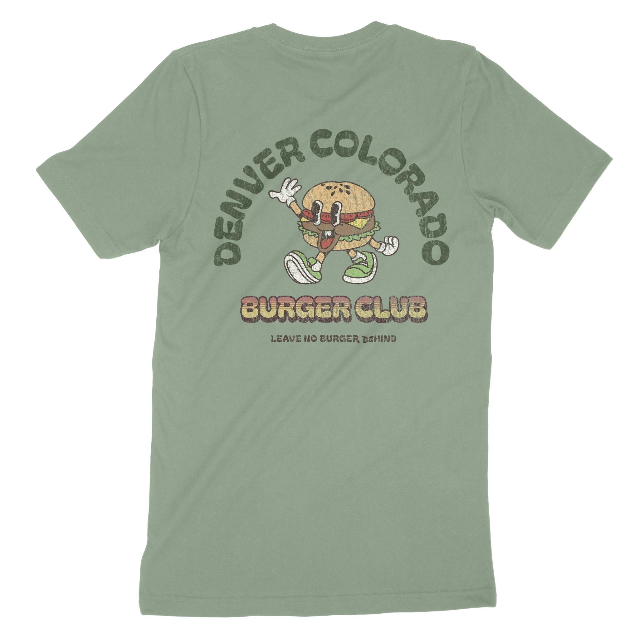 Denver Burger Boy T-Shirt Sage back