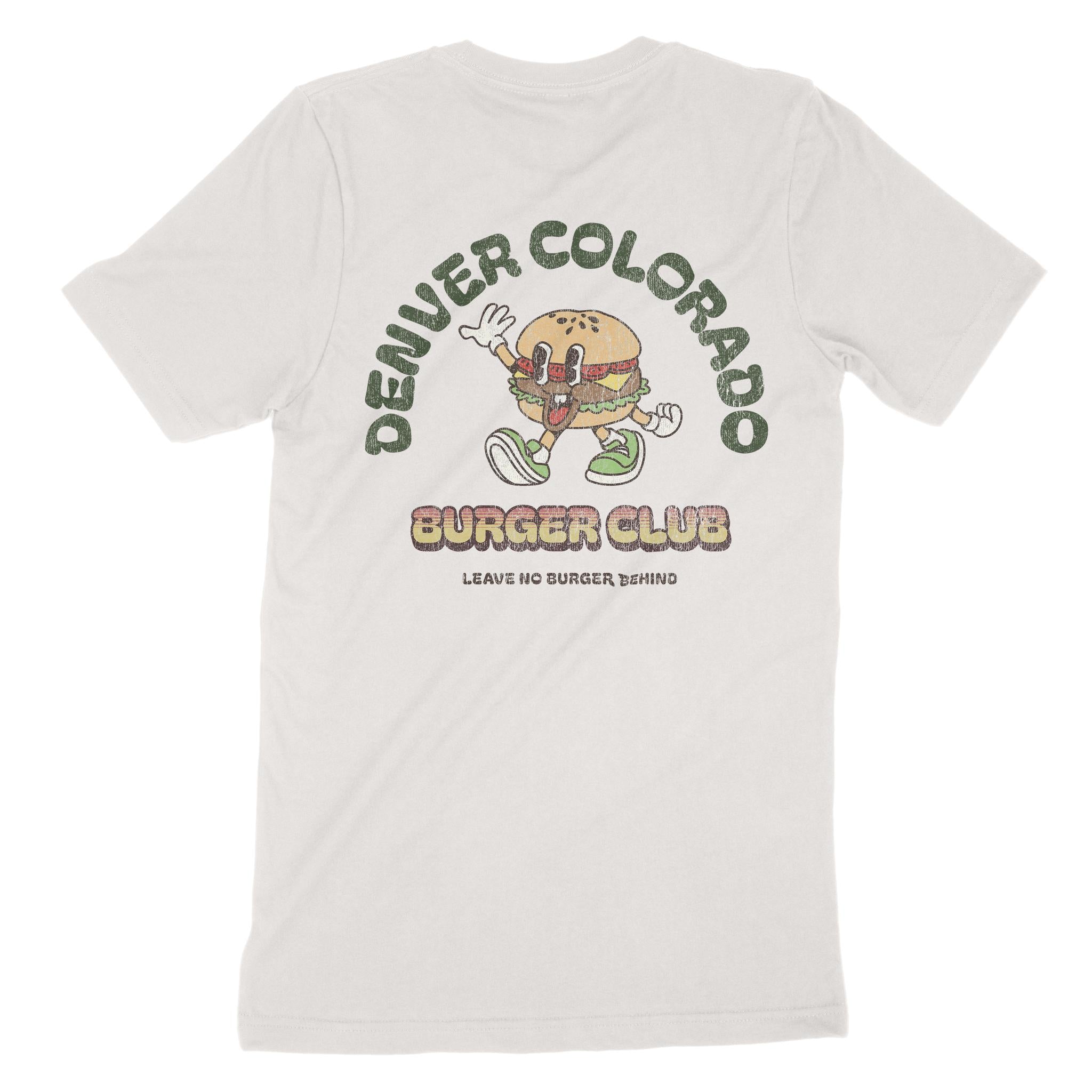 Denver Burger Boy T-Shirt Vintage White back